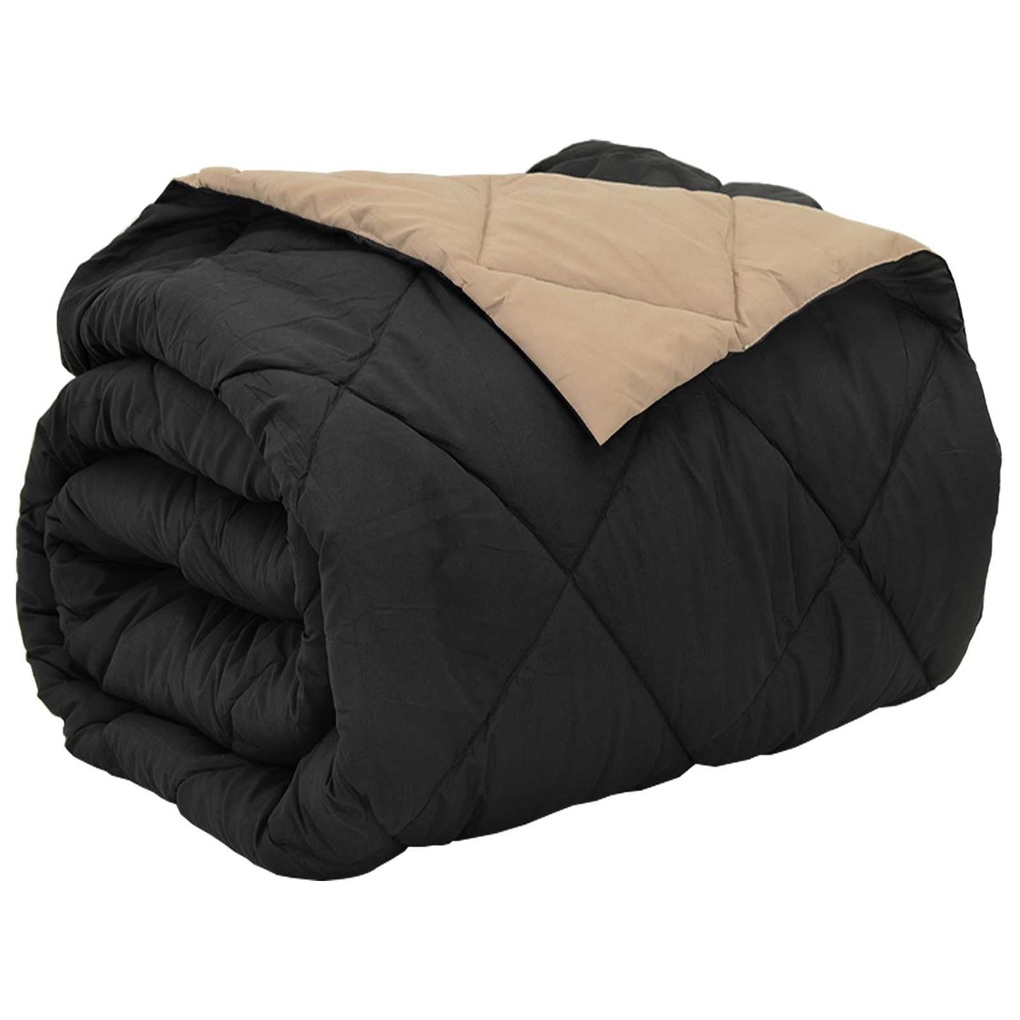 Piumone Completo Annuale Nero e Talpa 200 x 200 cm Microfibra