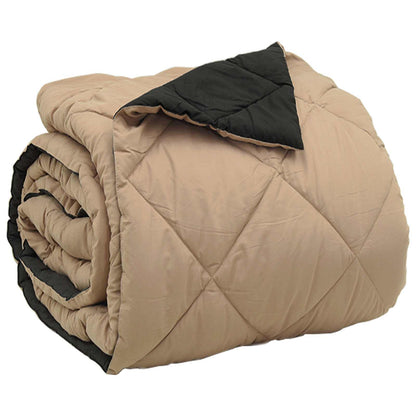 Piumone Completo Annuale Nero e Talpa 220 x 240 cm Microfibra