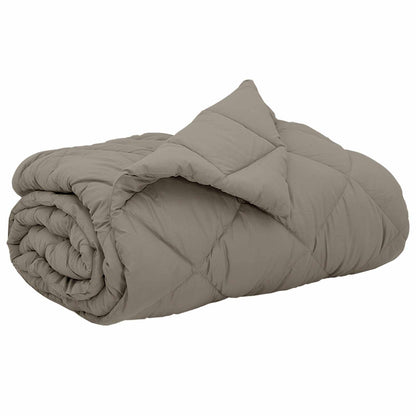 Piumone Completo Annuale Grigio chiaro 240 x 200 cm Microfibra