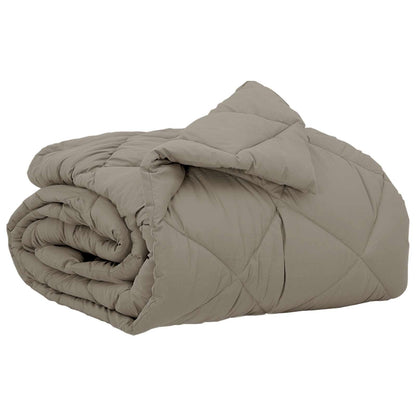 Piumone Completo Annuale Grigio chiaro 220 x 135 cm Microfibra