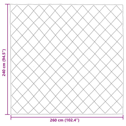 Piumone Completo Annuale Grigio chiaro 240 x 260 cm Microfibra