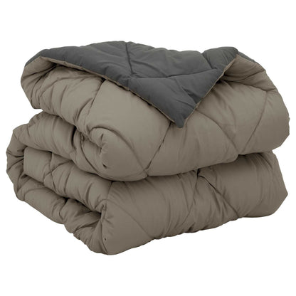 Piumone Completo Annuale Grigio chiaro e Antracite 200 x 135 cm