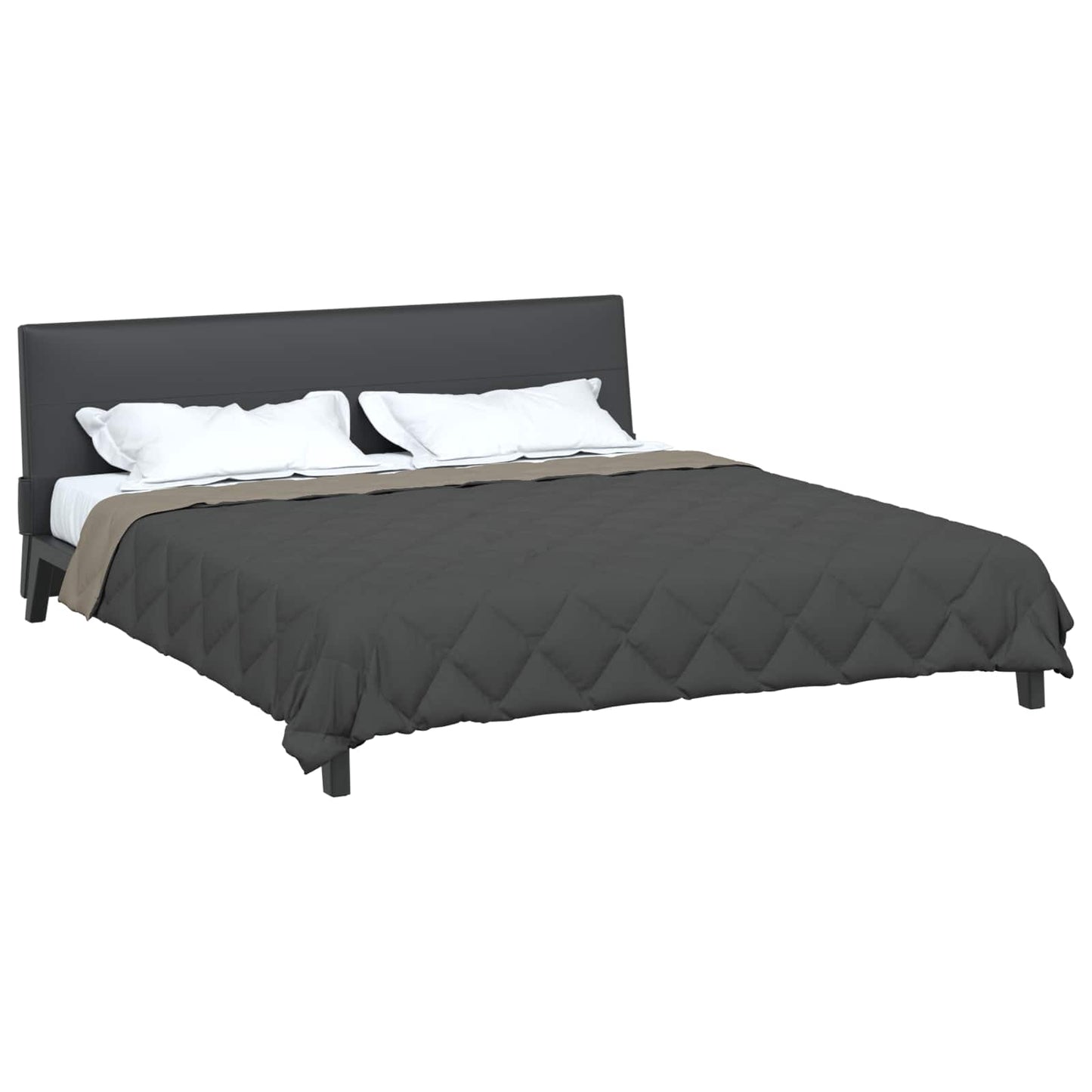 Piumone Completo Annuale Grigio chiaro e Antracite 240 x 260 cm | homemem39