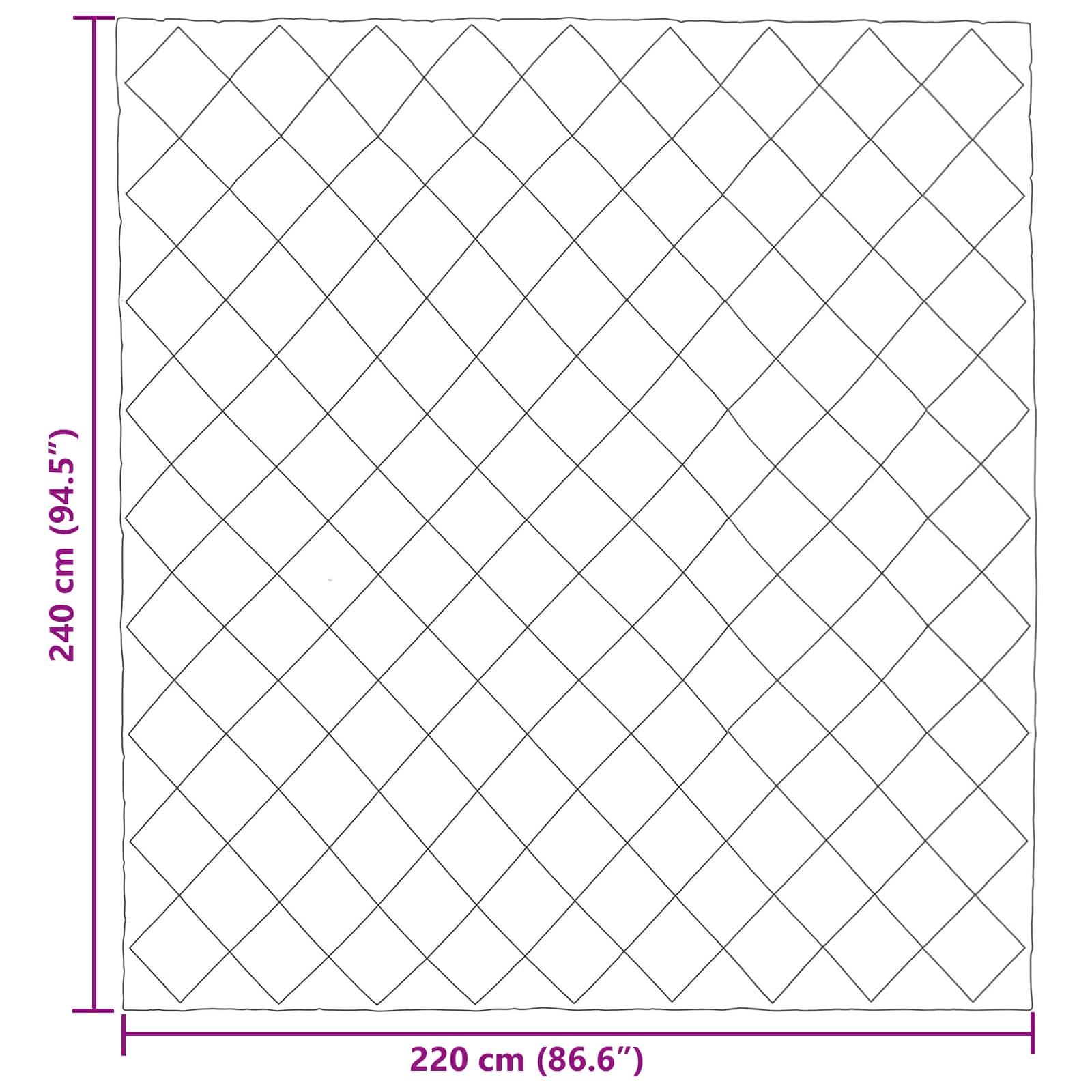Duvet Invernale Antracite 220 x 240 cm Microfibra | homemem39