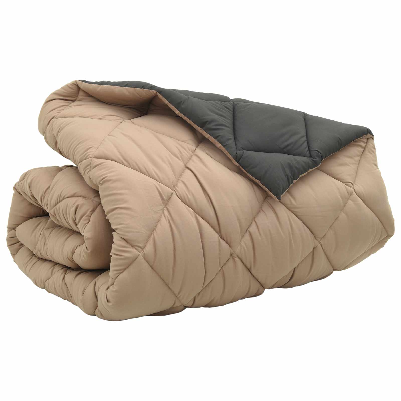 Duvet Invernale Antracite e Talpa 200 x 240 cm Microfibra | homemem39