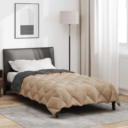 Duvet Invernale Antracite e Talpa 135 x 220 cm Microfibra | homemem39