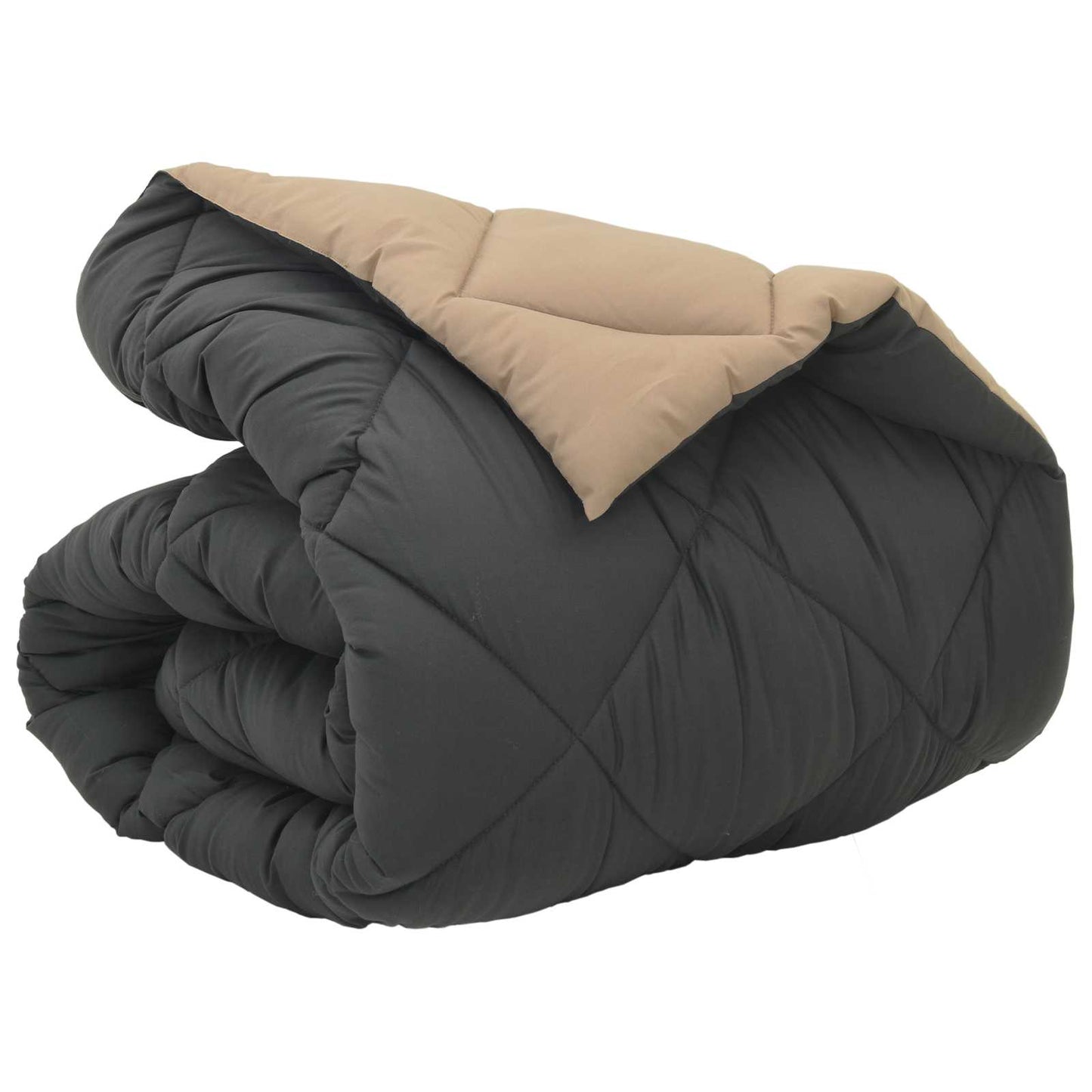 Duvet Invernale Antracite e Talpa 140 x 220 cm Microfibra | homemem39