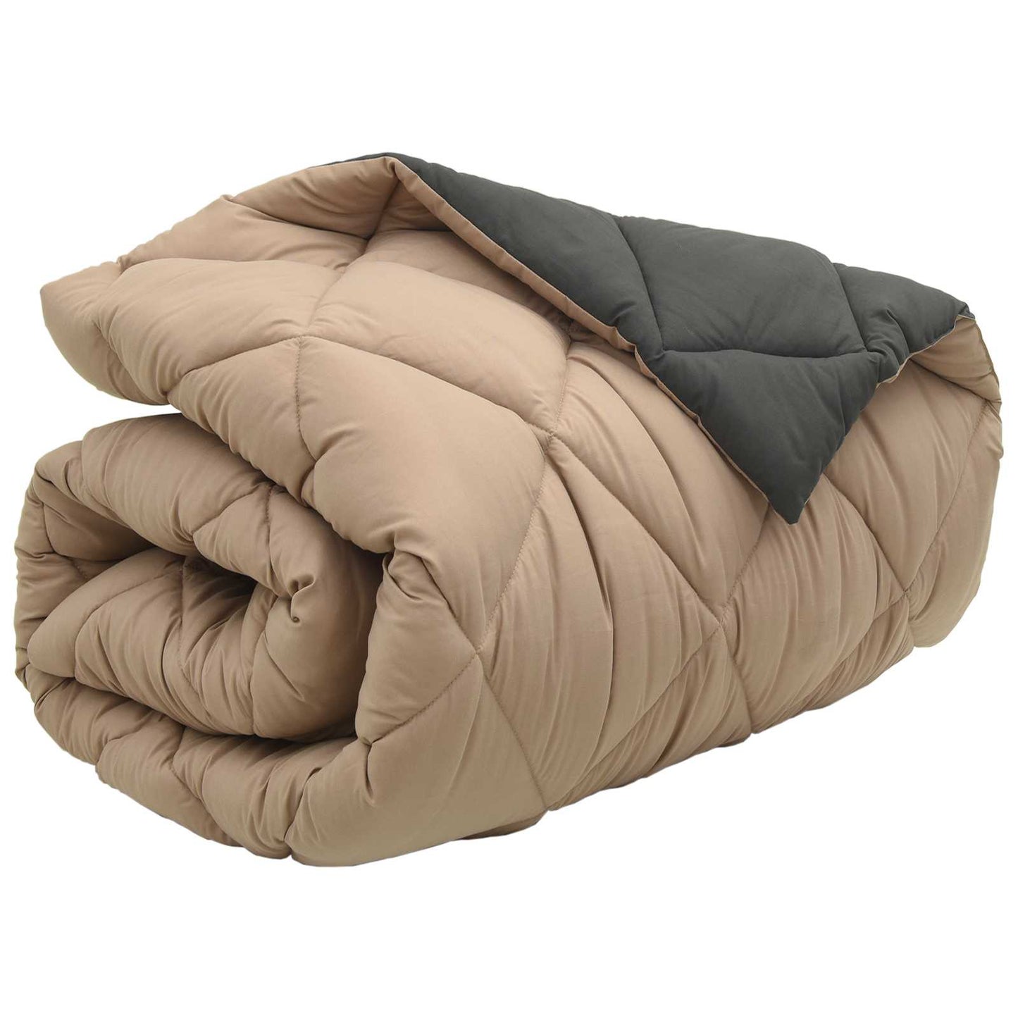 Duvet Invernale Antracite e Talpa 155 x 220 cm Microfibra | homemem39