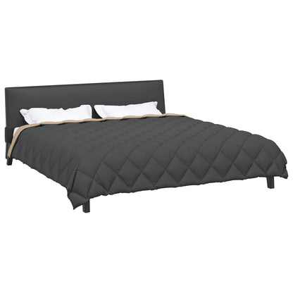 Duvet Invernale Antracite e Talpa 220 x 240 cm Microfibra | homemem39