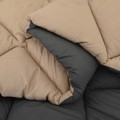 Duvet Invernale Antracite e Talpa 220 x 260 cm Microfibra | homemem39