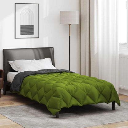 Duvet Invernale Verde e Antracite 155 x 220 cm Microfibra | homemem39