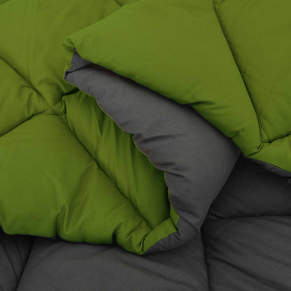 Duvet Invernale Verde e Antracite 200 x 220 cm Microfibra | homemem39