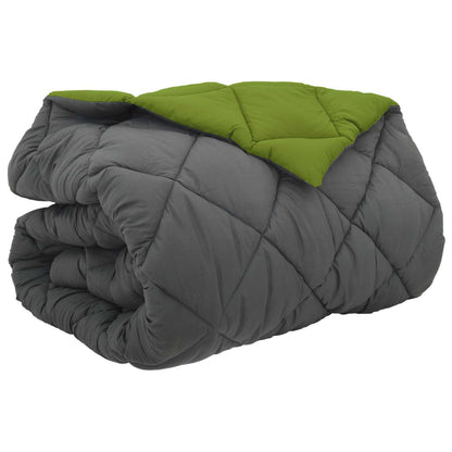 Duvet Invernale Verde e Antracite 200 x 220 cm Microfibra | homemem39