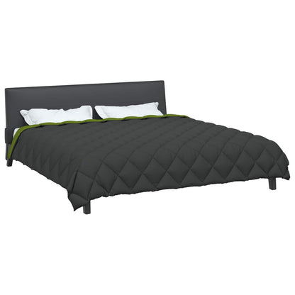 Duvet Invernale Verde e Antracite 200 x 220 cm Microfibra | homemem39
