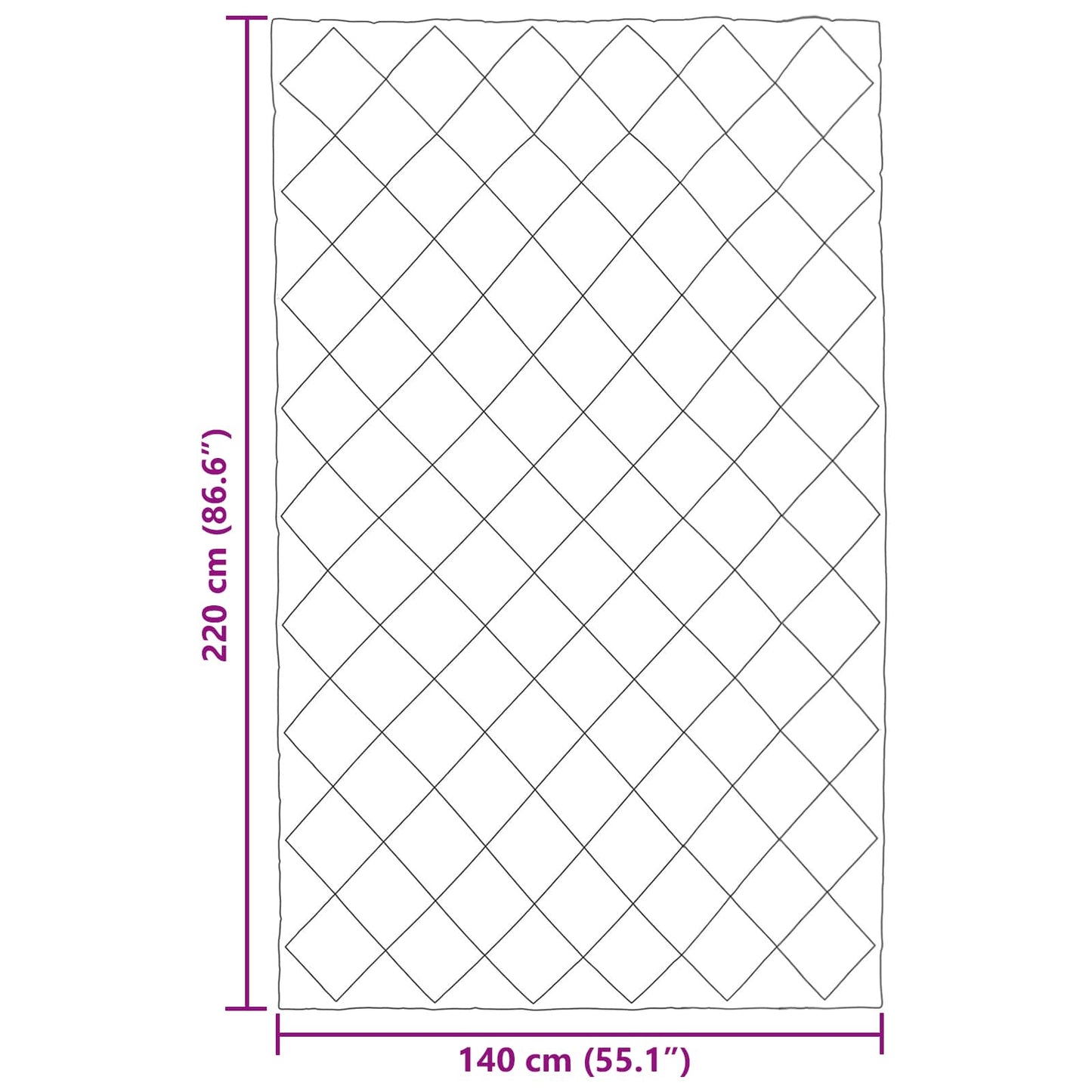 Duvet Invernale Talpa 220 x 140 cm Microfibra