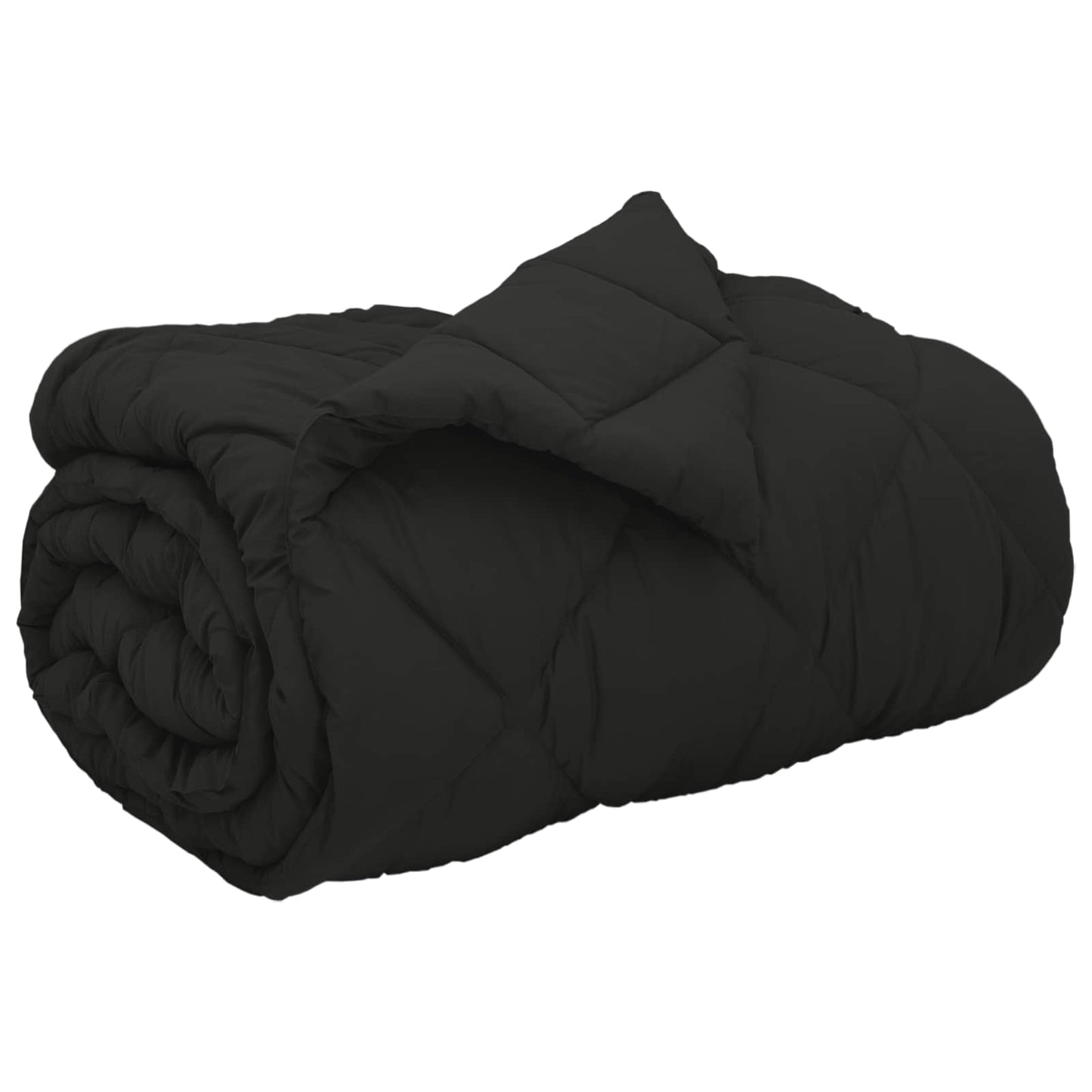 Duvet Invernale Nero 200 x 155 cm Microfibra