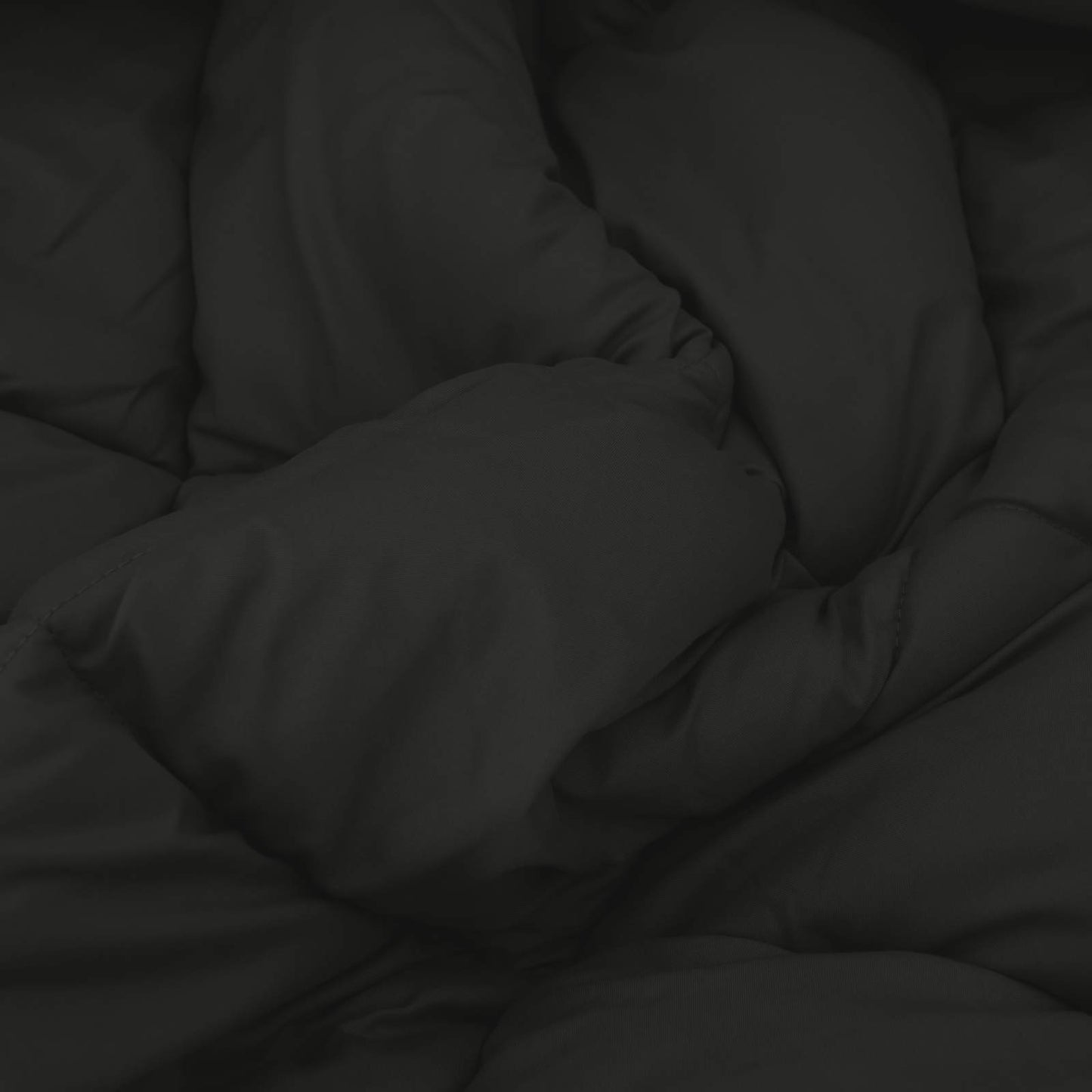 Duvet Invernale Nero 200 x 200 cm Microfibra