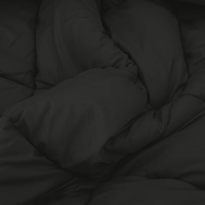 Duvet Invernale Nero 200 x 200 cm Microfibra