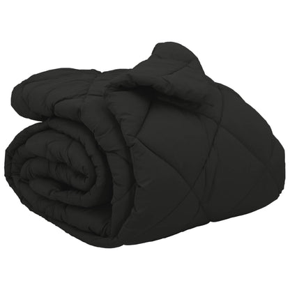 Duvet Invernale Nero 200 x 200 cm Microfibra