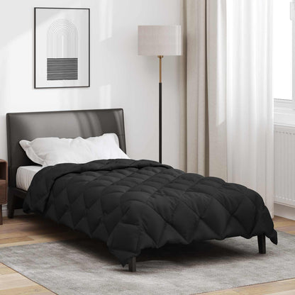 Duvet Invernale Nero 140 x 220 cm Microfibra | homemem39