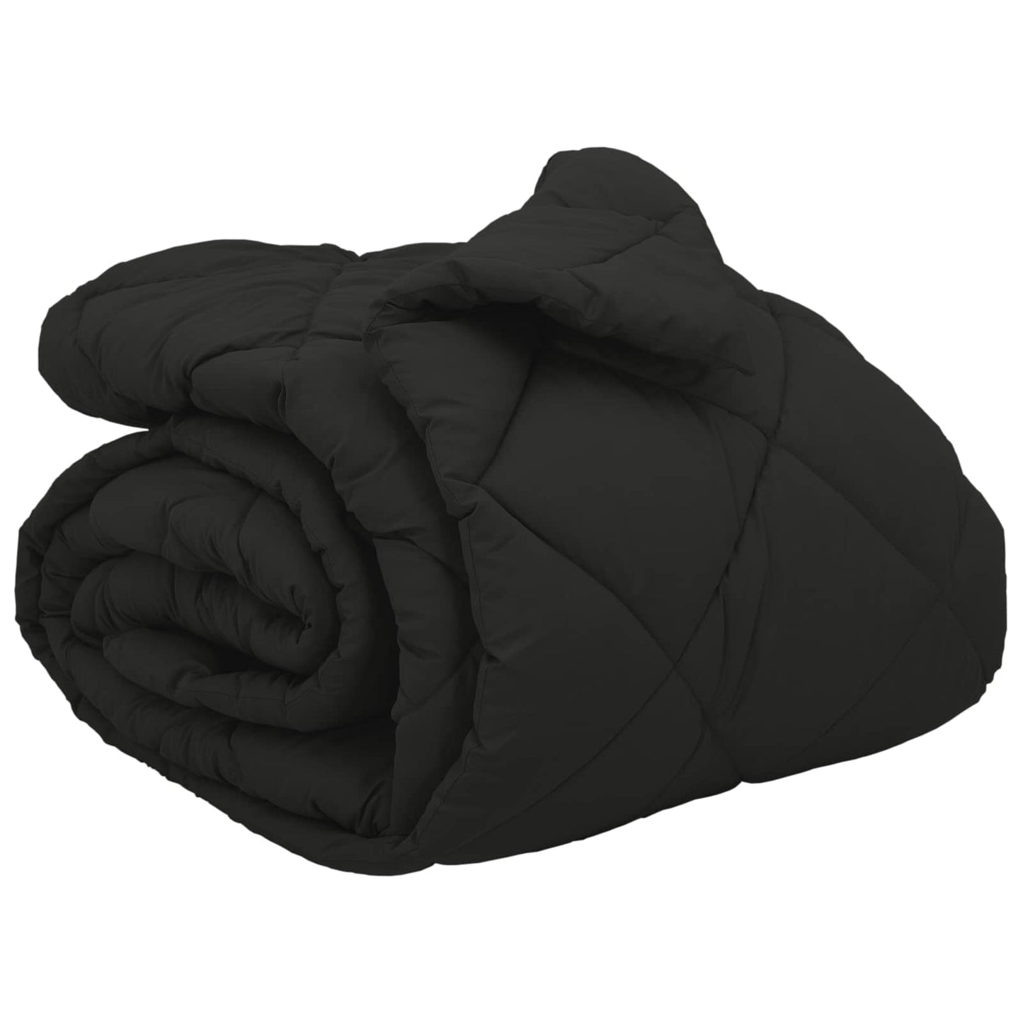 Duvet Invernale Nero 220 x 200 cm Microfibra