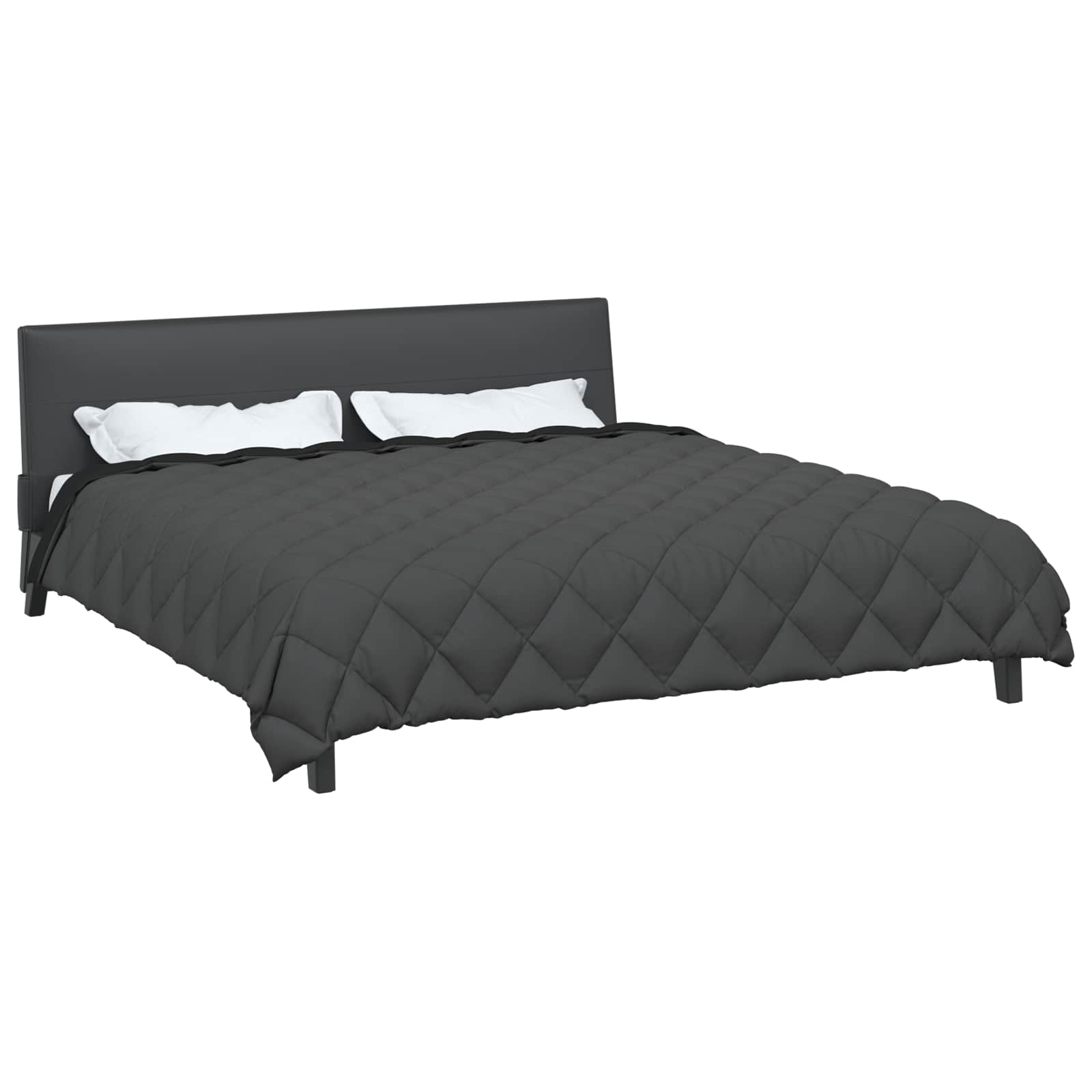 Duvet Invernale Nero e antracite 200 x 220 cm Microfibra | homemem39