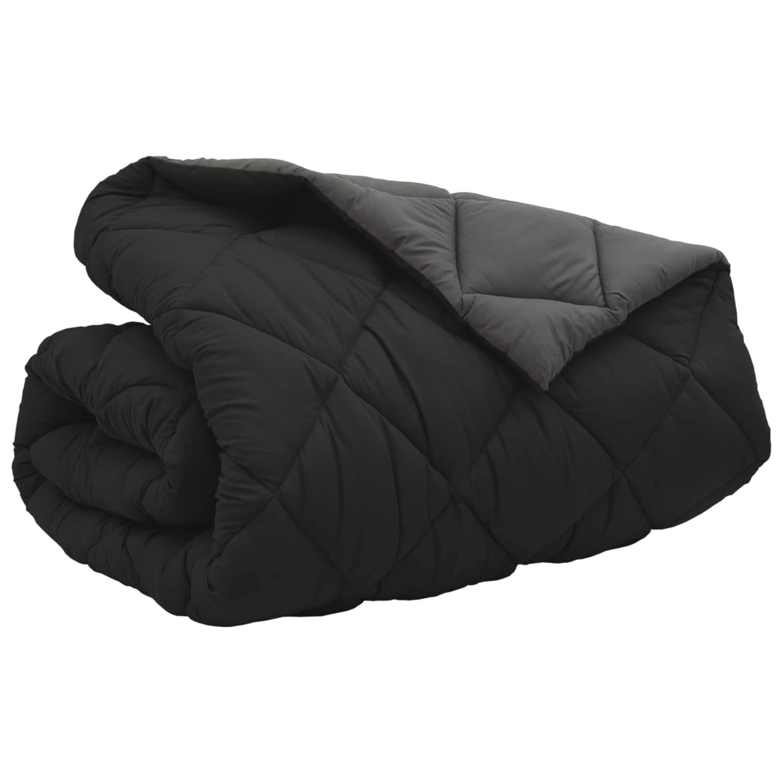 Duvet Invernale Nero e antracite 220 x 260 cm Microfibra | homemem39