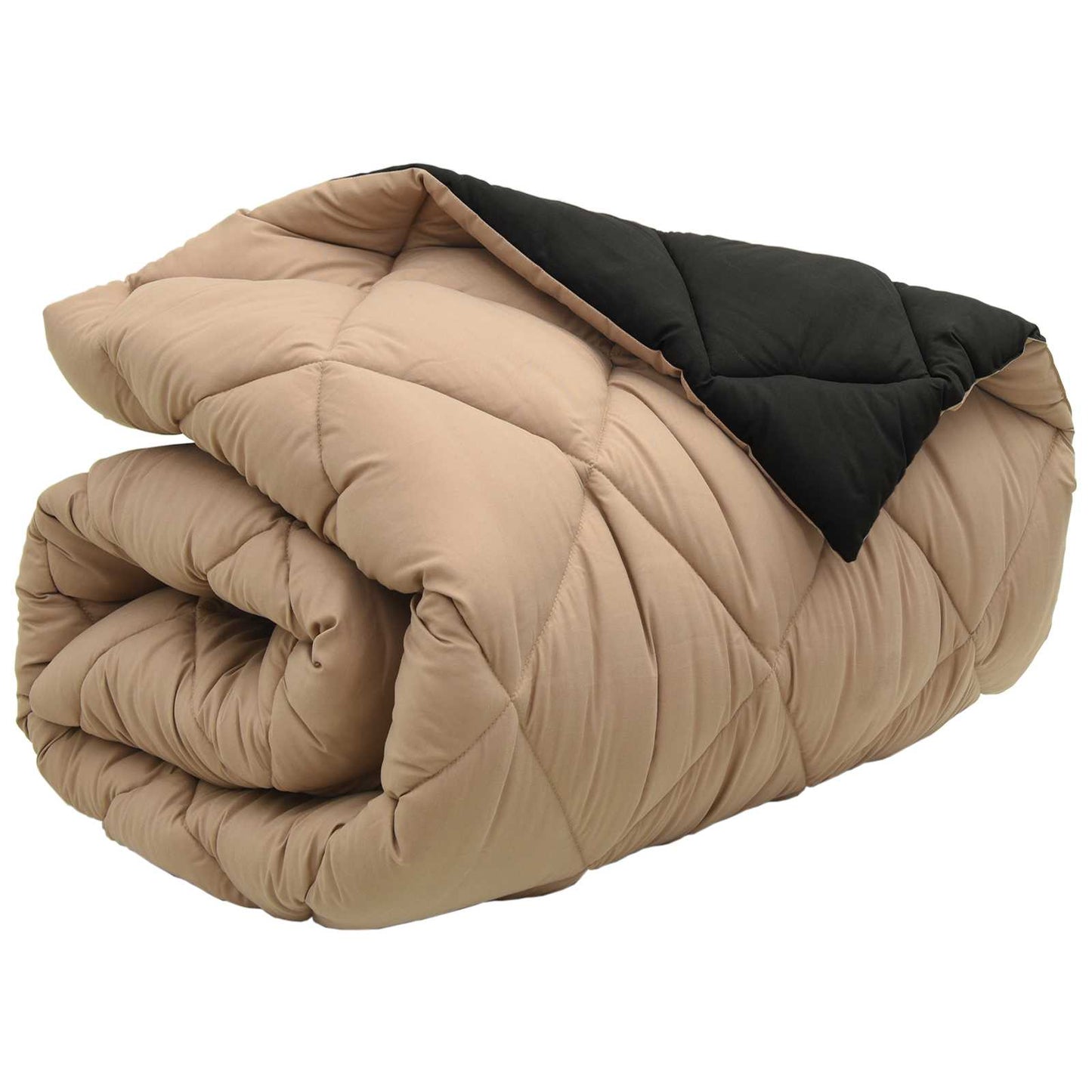 Duvet Invernale Nero e Talpa 140 x 220 cm Microfibra | homemem39