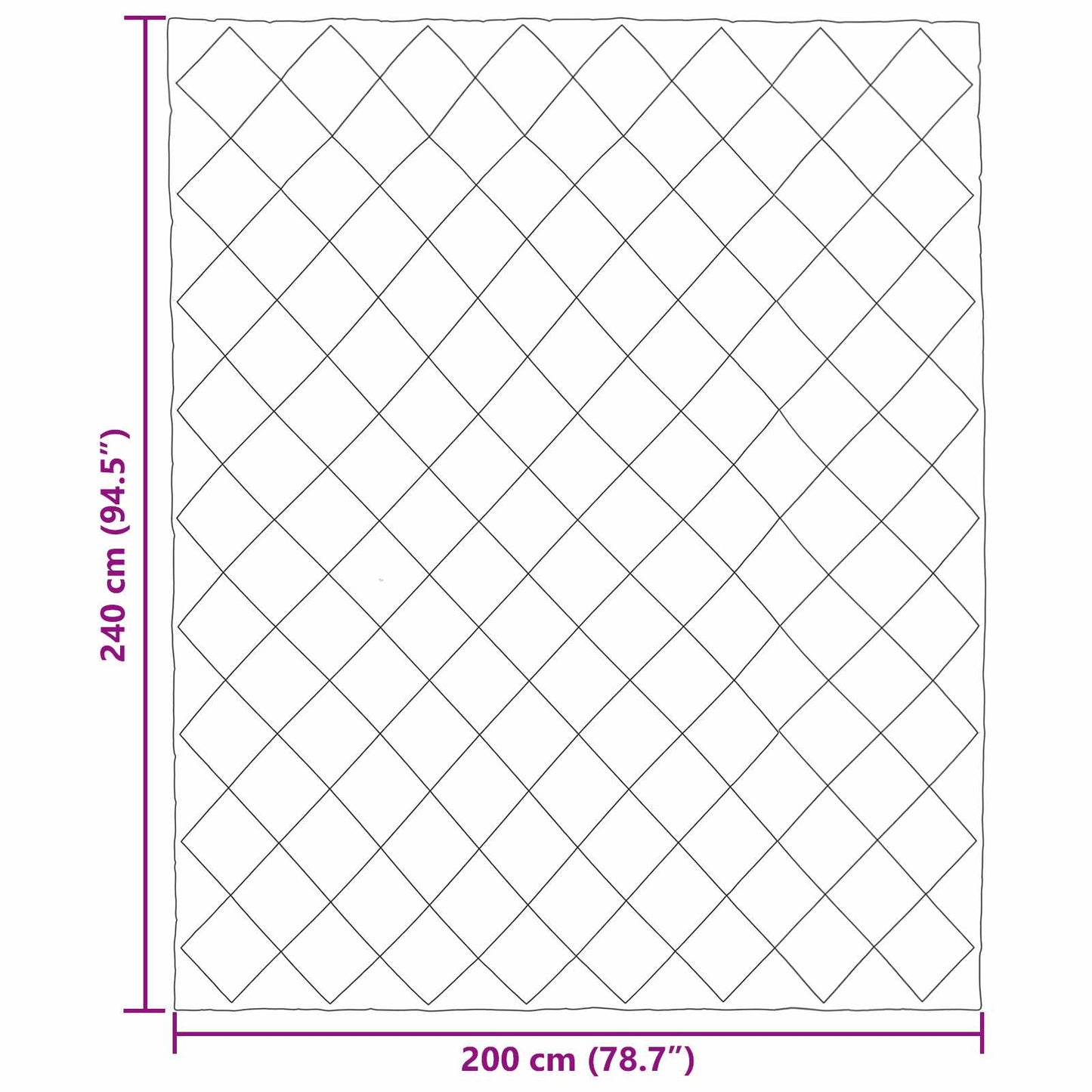 Duvet Invernale Grigio chiaro 200 x 240 cm Microfibra | homemem39