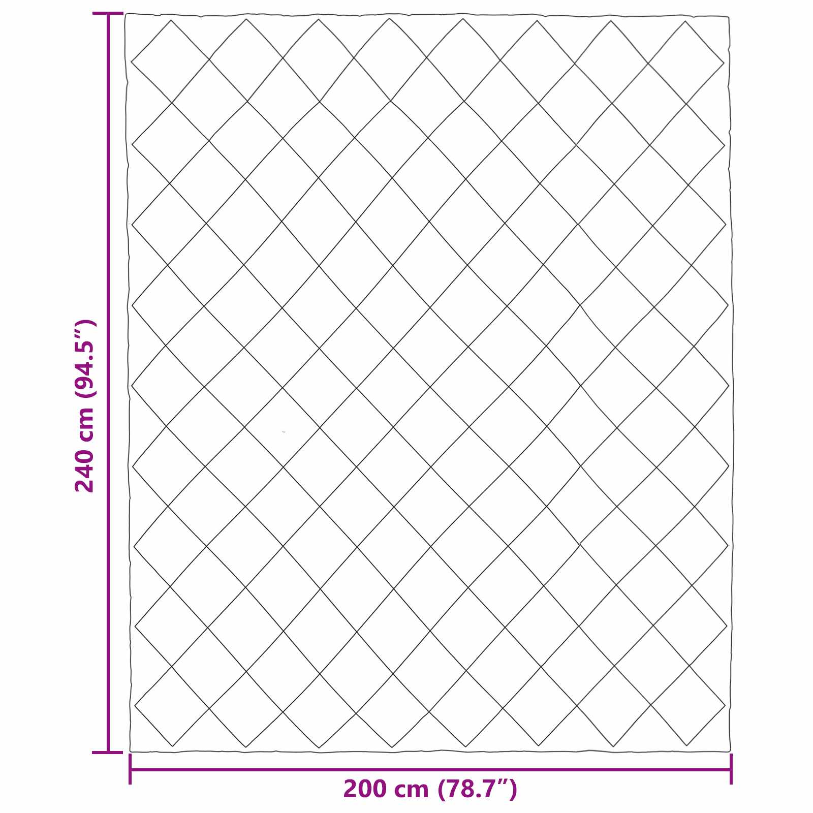 Duvet Invernale Grigio chiaro 200 x 240 cm Microfibra | homemem39