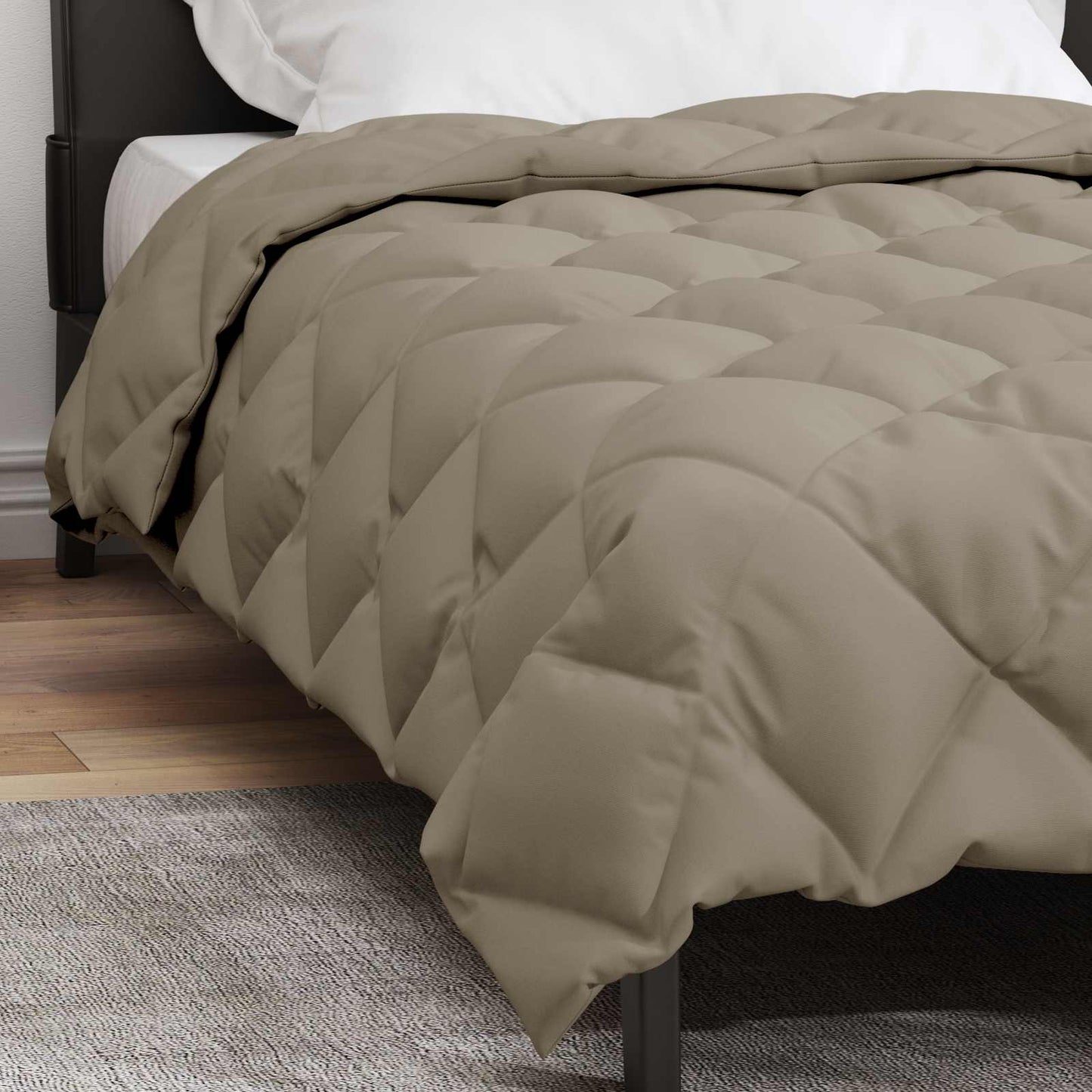 Duvet Invernale Grigio chiaro 135 x 220 cm Microfibra | homemem39