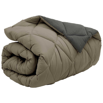 Duvet Invernale Grigio chiaro e Antracite 140 x 220 cm | homemem39