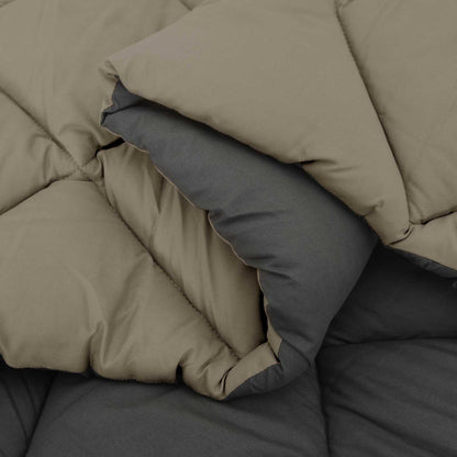 Duvet Invernale Grigio chiaro e Antracite 220 x 155 cm