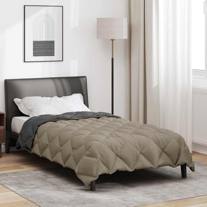 Duvet Invernale Grigio chiaro e Antracite 220 x 155 cm