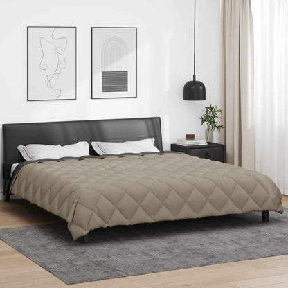 Duvet Invernale Grigio chiaro e Antracite 200 x 220 cm