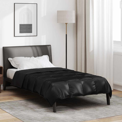 Duvet Estivo Nero 155 x 220 cm Satin e Micropile | homemem39