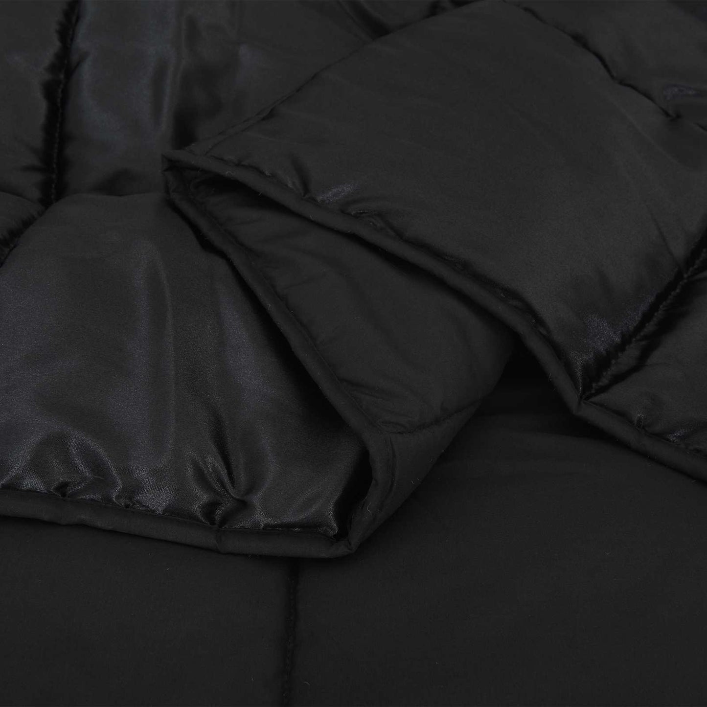 Duvet Estivo Nero 200 x 220 cm Satin e Micropile | homemem39