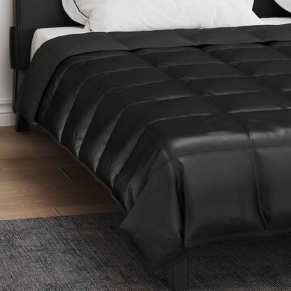 Duvet Estivo Nero 200 x 220 cm Satin e Micropile | homemem39