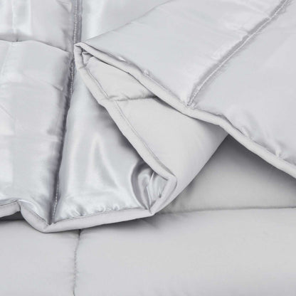 Duvet Estivo Argento 140 x 200 cm Satin e Micropile | homemem39