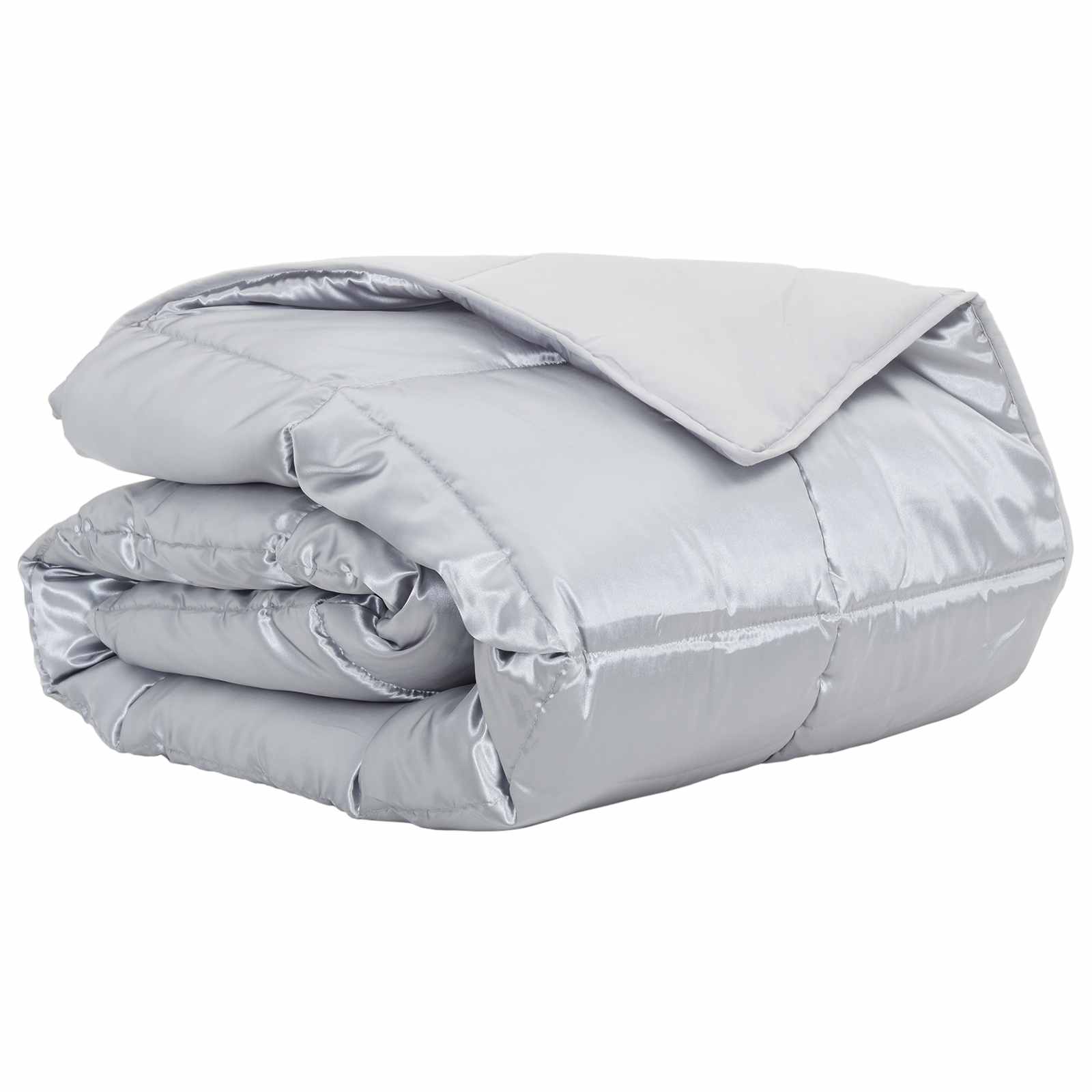 Duvet Estivo Argento 140 x 200 cm Satin e Micropile | homemem39