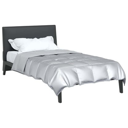 Piumone Completo Annuale Argento 200 x 155 cm Satin e Micropile