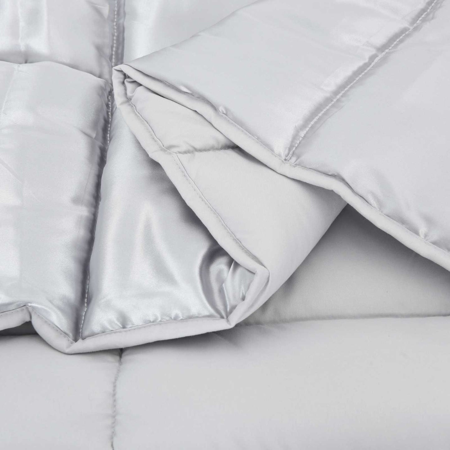 Piumone Completo Annuale Argento 200 x 200 cm Satin e Micropile | homemem39