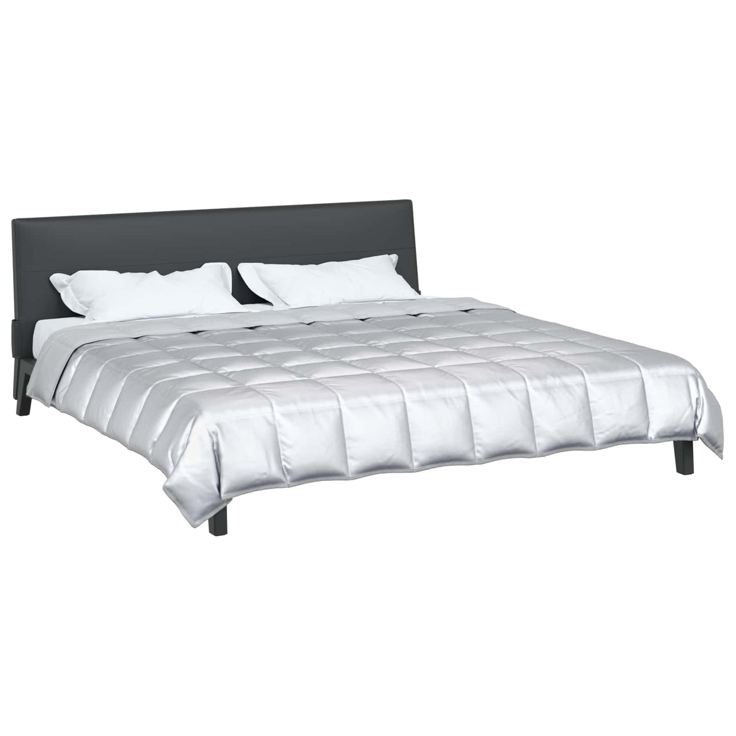 Piumone Completo Annuale Argento 220 x 260 cm Satin e Micropile | homemem39