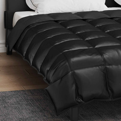 Duvet Invernale Nero 240 x 260 cm Satin e Micropile