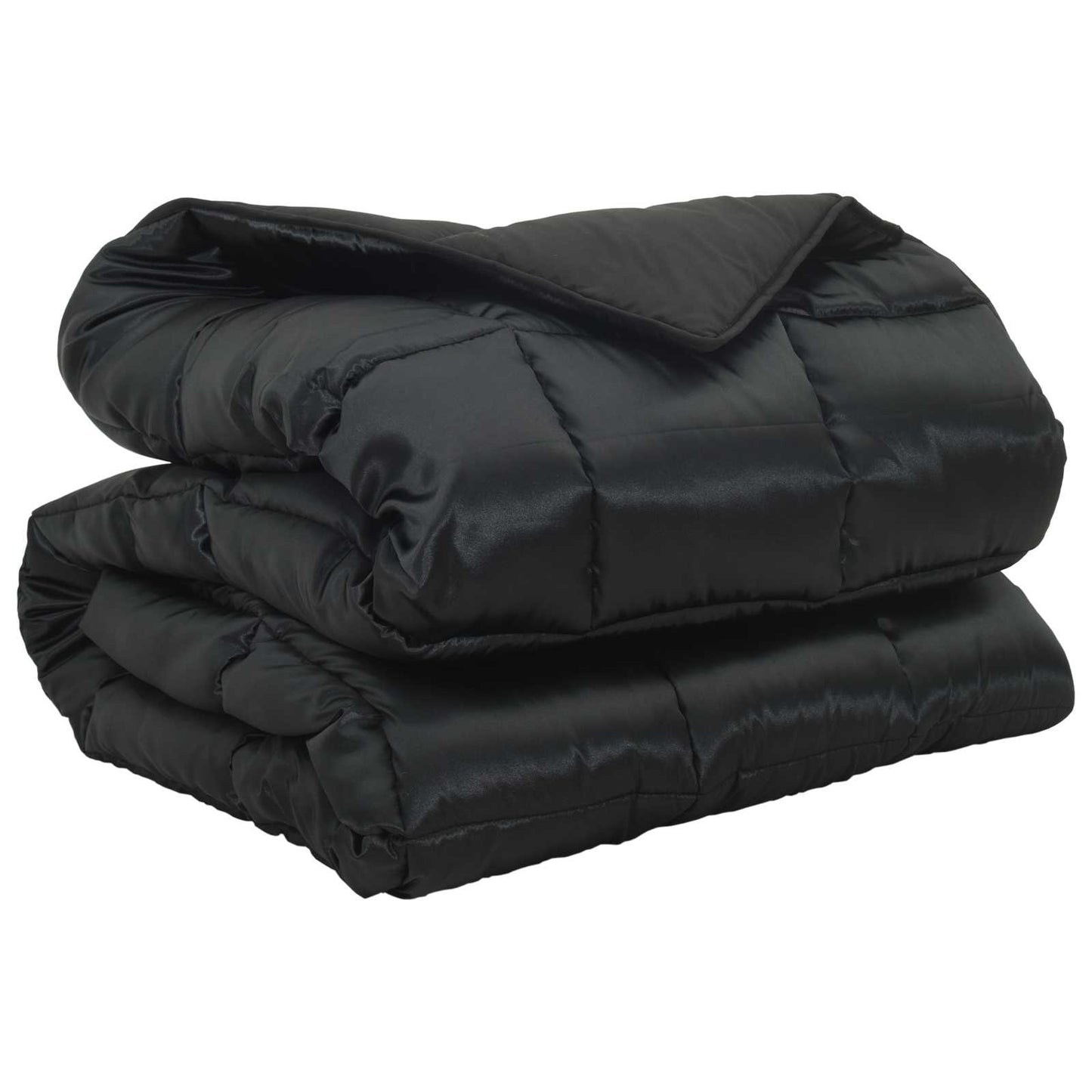 Duvet Invernale Nero 240 x 260 cm Satin e Micropile