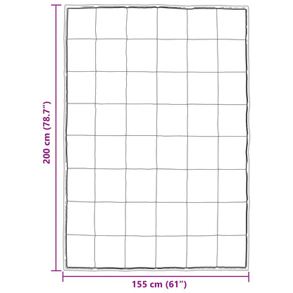 Duvet Invernale Argento 200 x 155 cm Satin e Micropile