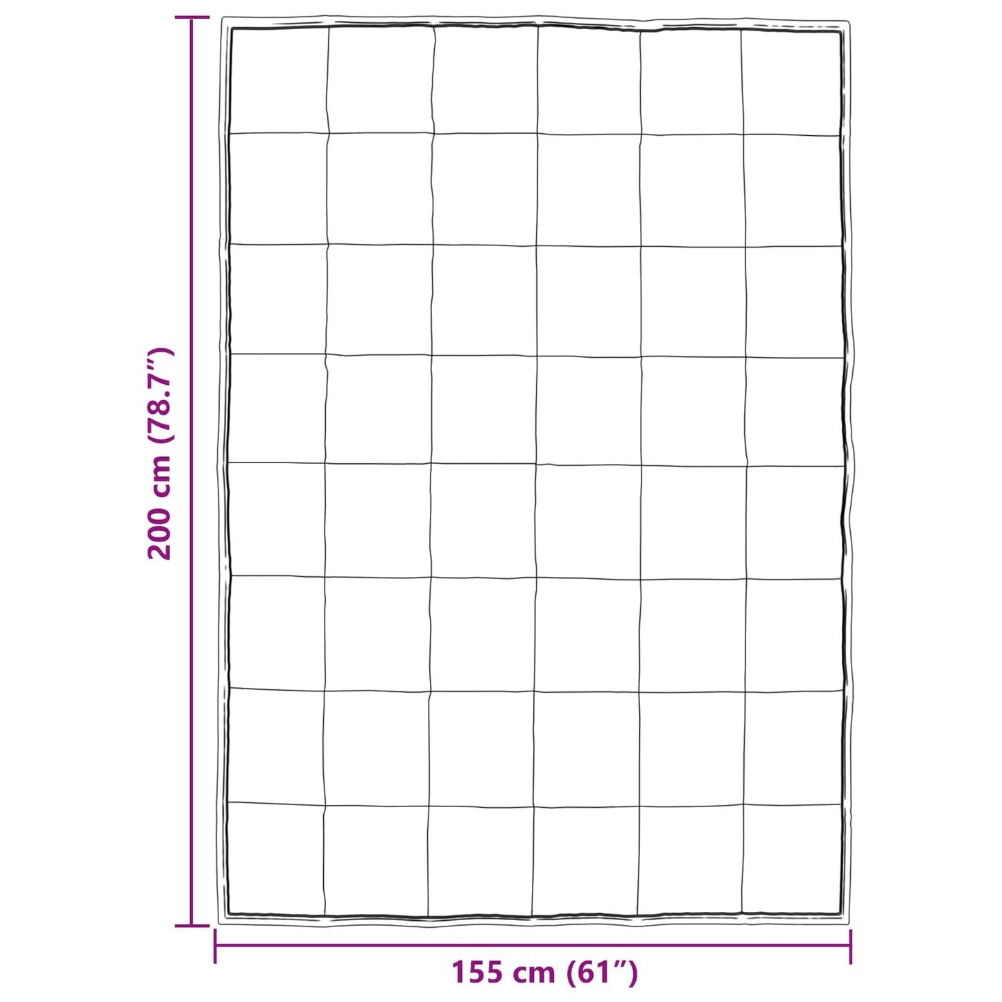 Duvet Invernale 155 x 200 cm 450 gsm Argento