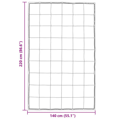 Duvet Invernale Argento 220 x 140 cm Satin e Micropile