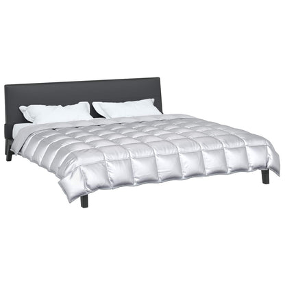 Duvet Invernale Argento 220 x 240 cm Satin e Micropile