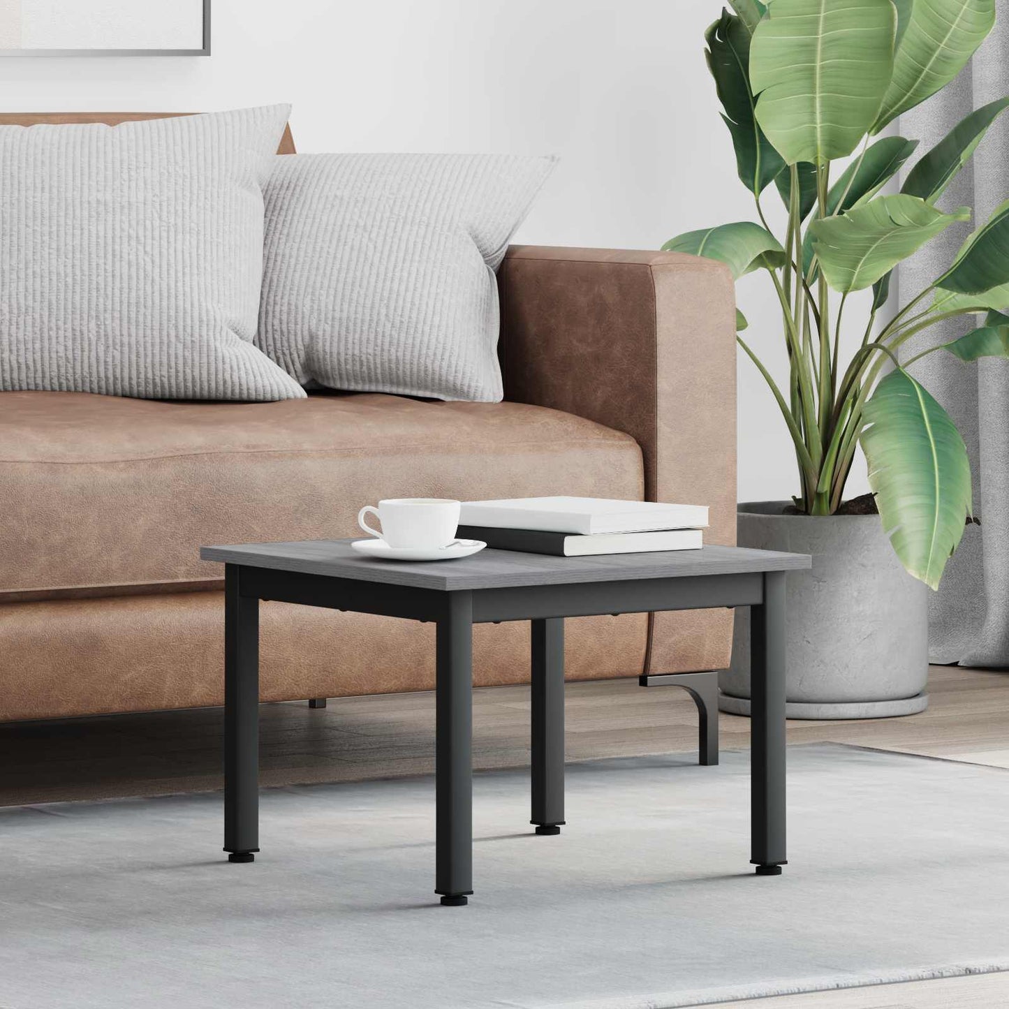 Tavolino da salotto Grigio Sonoma 50 x 50 x 36 cm - homemem39